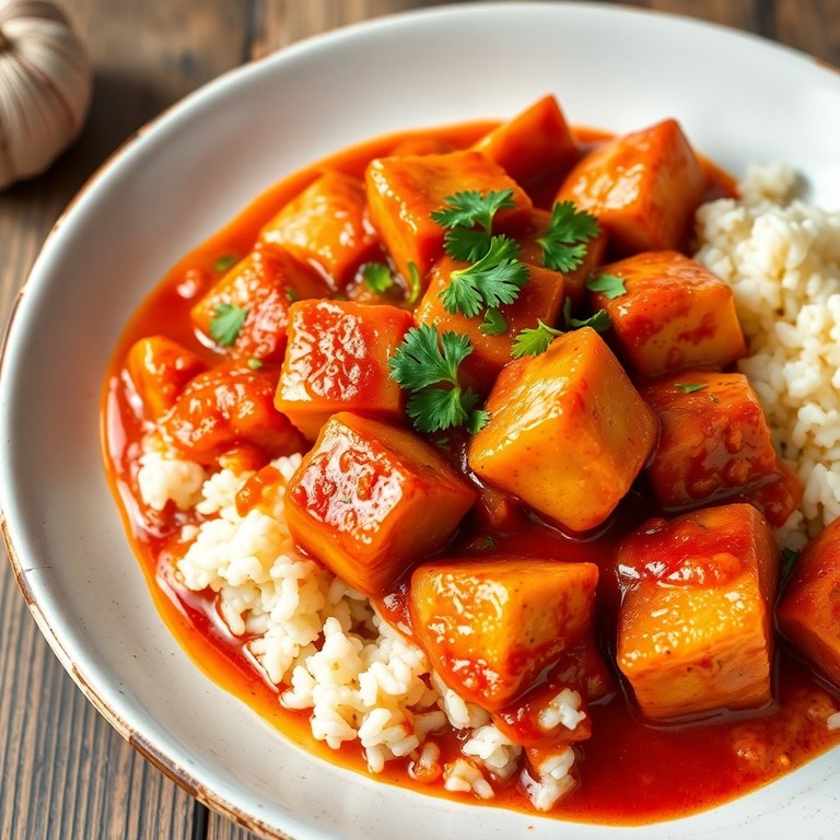 Frango Salteado ao Alho com Molho de Tomate Exótico