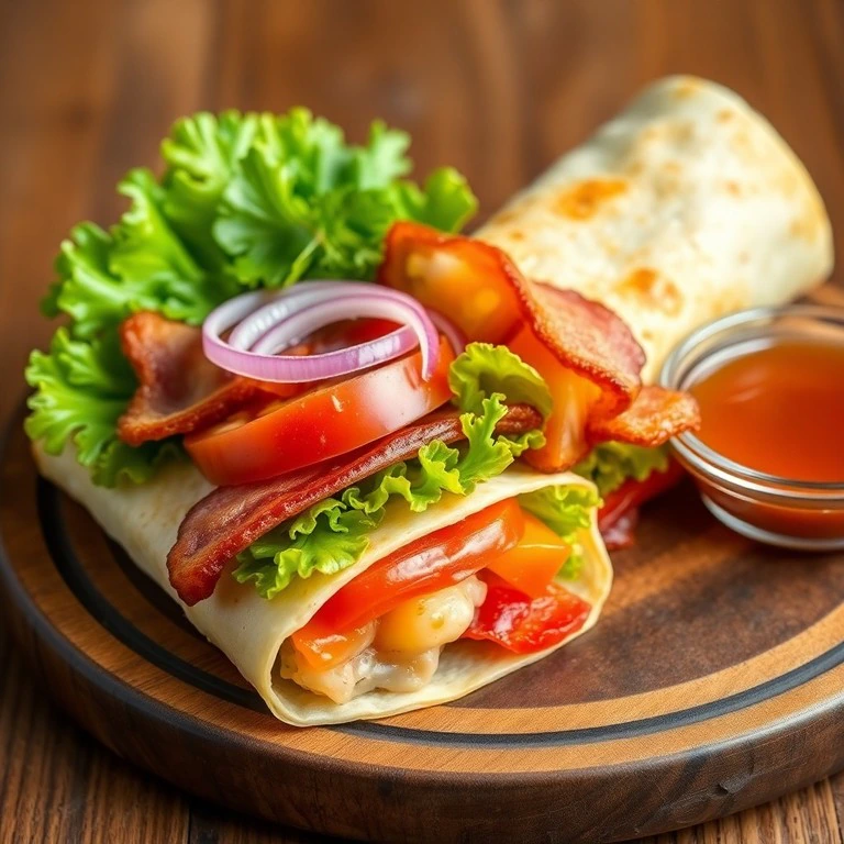 Wrap de Tapioca com Geleia de Goiaba e Crocante de Bacon - Mr. Cook