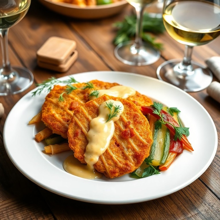 Gefülltes Sauerkraut-Speck-Schnitzel