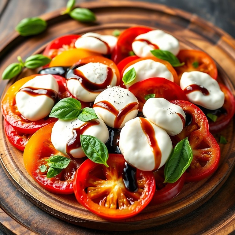 Salade Caprese Revisitee aux Tomates Héritage