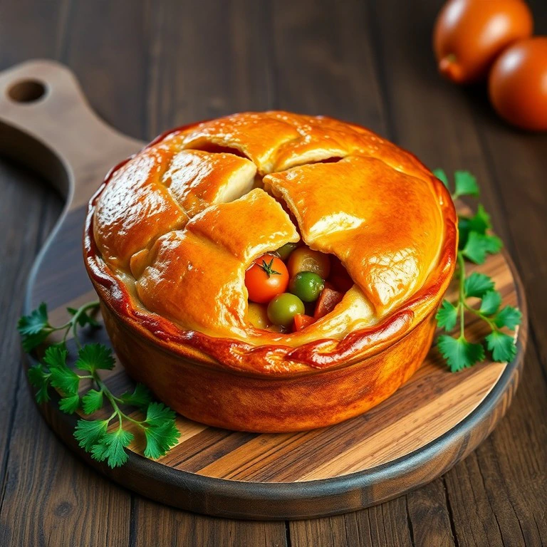Torta de Carne e Legumes à Moda da Fazenda - Mr. Cook