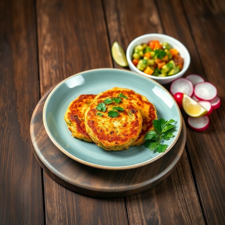 Galettes de Quinoa, Haricots Noirs et Maïs à la Mexicaine