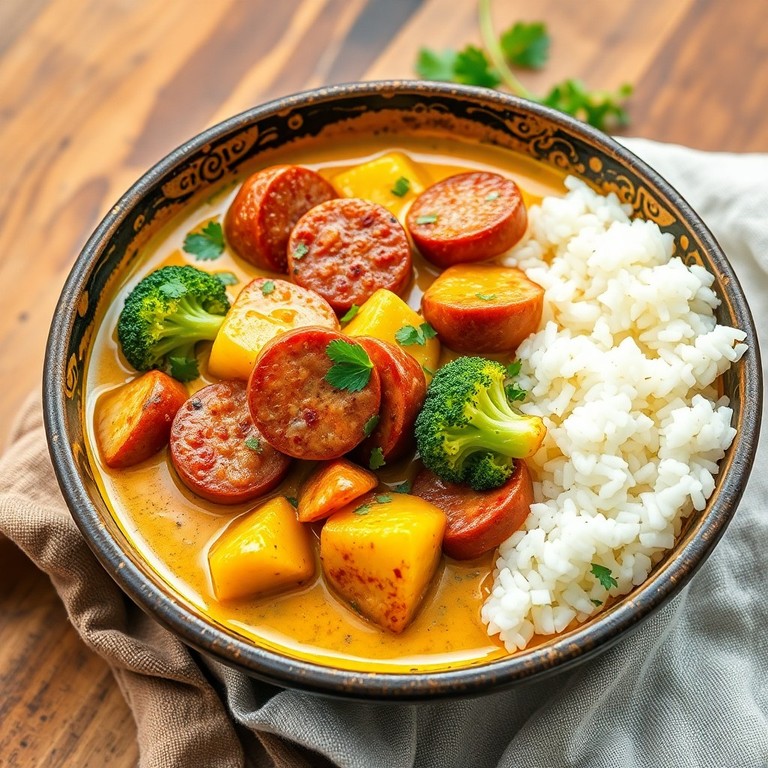 Refogado Cremoso de Calabresa com Brócolis e Chuchu