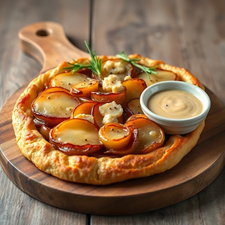 Torta Salata Vegana Affumicata con Cipolle, Patate e Formaggio