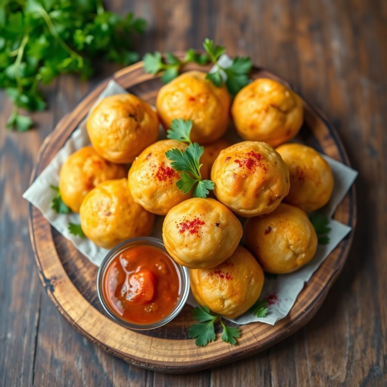 Boulettes de pain à l'indienne (Vada Pav)