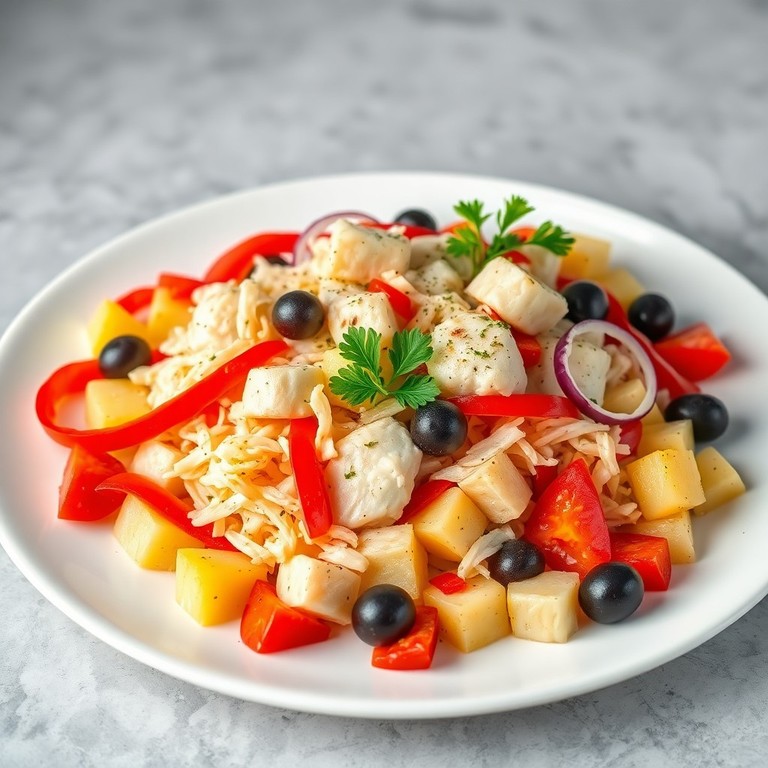 Salada Mediterrânea de Bacalhau