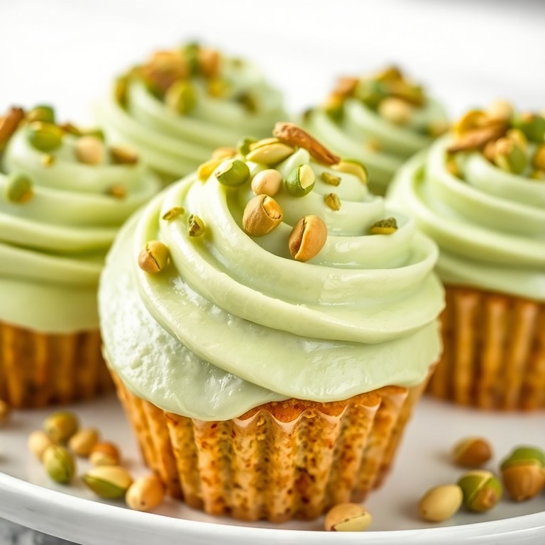 Pistachio Cream Cheese Frosting with Crunchy Topping