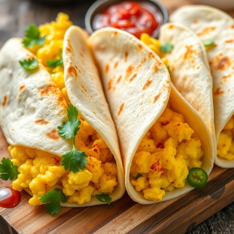 Egg and Cheese Breakfast Tacos