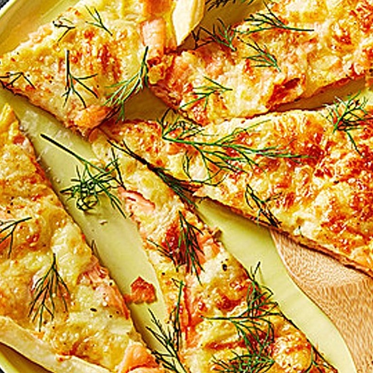 Schwedischer Lachskuchen 'Schwedenpizza'