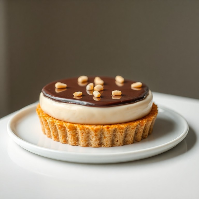 Tarta de Pollo, Almendra y Chocolate con Capa Crujiente