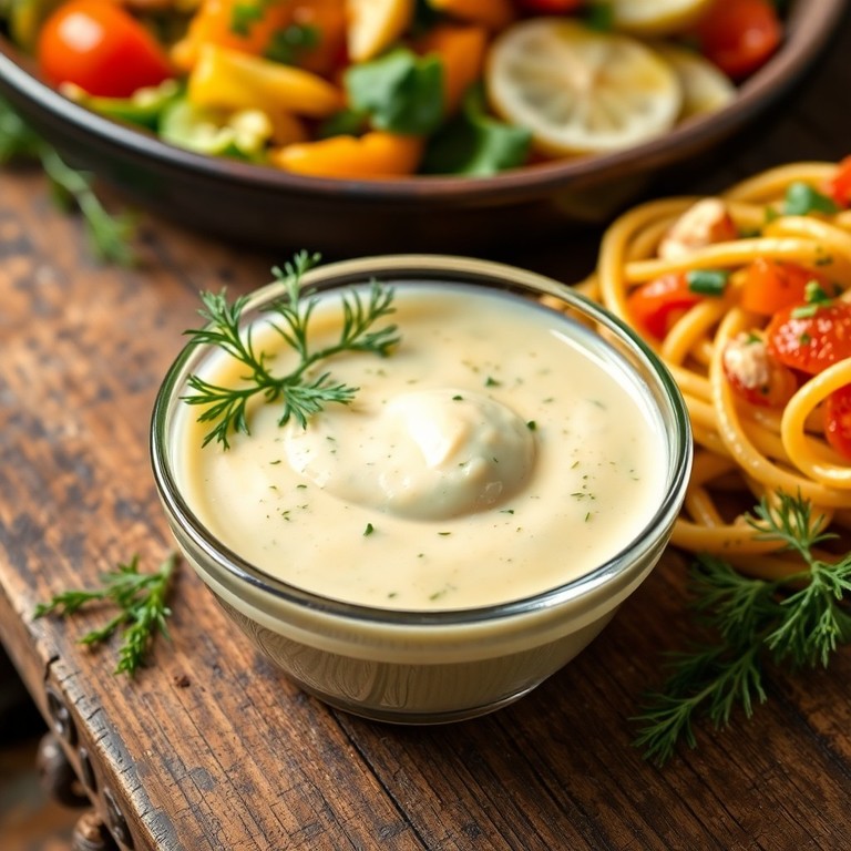 Vinaigrette à la Mayonnaise et à l'Huile d'Olive Emulsifiée