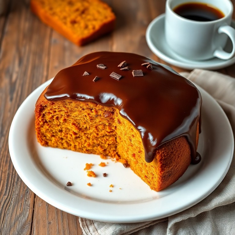 Bolo de Cenoura Clássico com Cobertura de Chocolate