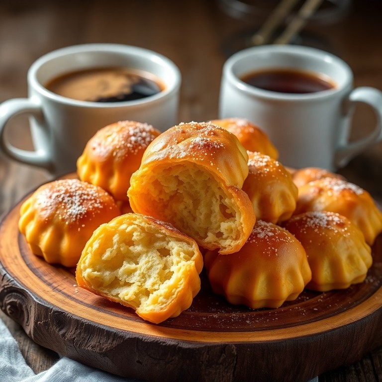 Mini Bolinhos de Cuzcuz Assados com Óleo e Açúcar