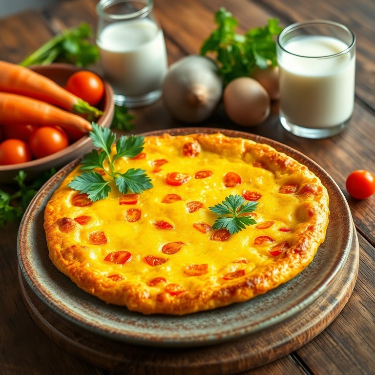 Tortilla Española con Verduras Frescas