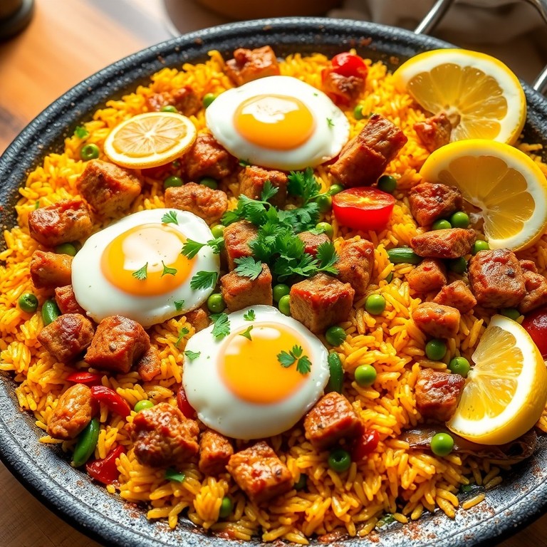 Paella de Cerdo y Verduras