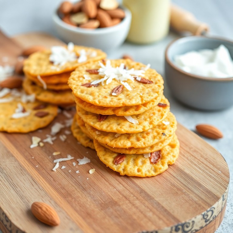 Almond Coconut Protein Crisps