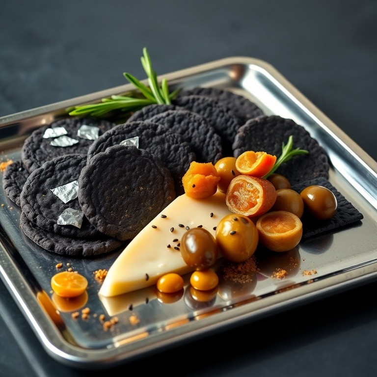 Creative Metal-Inspired Snack Plate