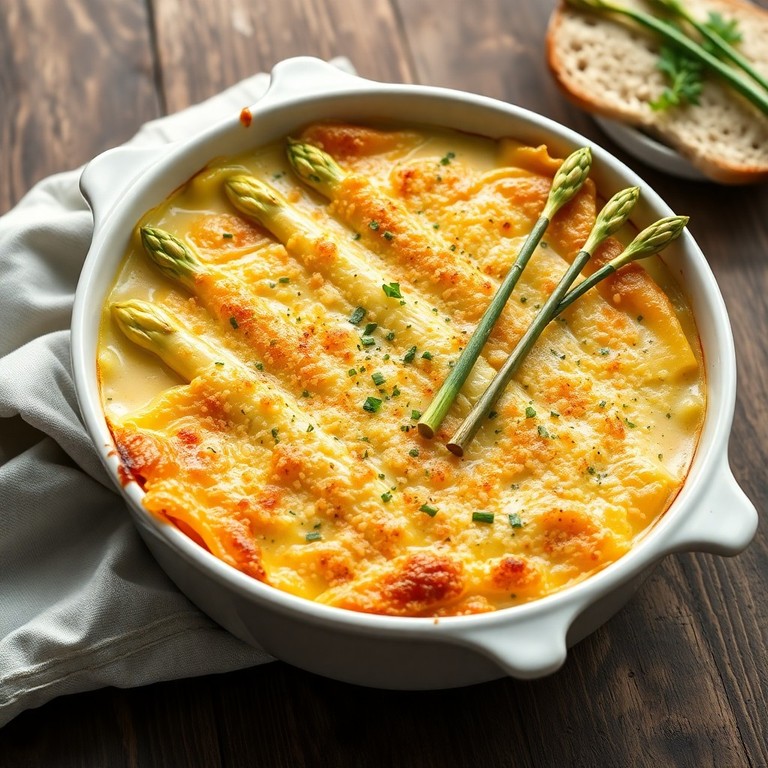 Spargel-Gratin mit Kräuterbéchamel - Mr. Cook