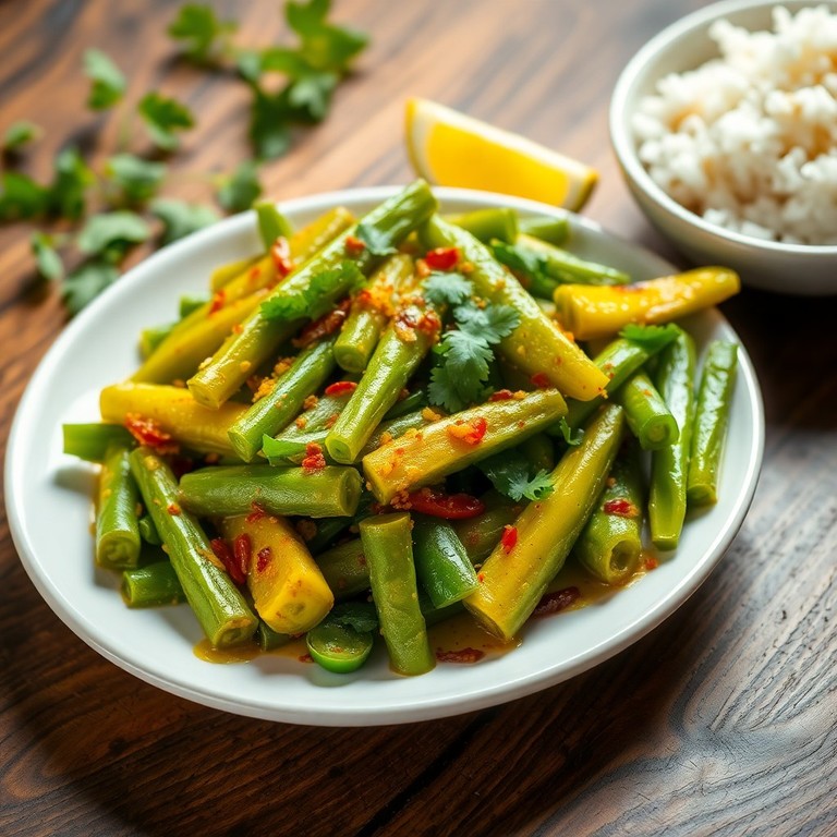 Spicy Lady Finger Stir-Fry