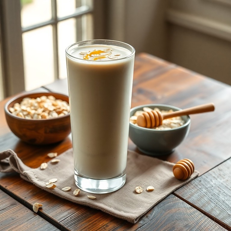 Smoothie de Avena y Colágeno con Yogur y Miel