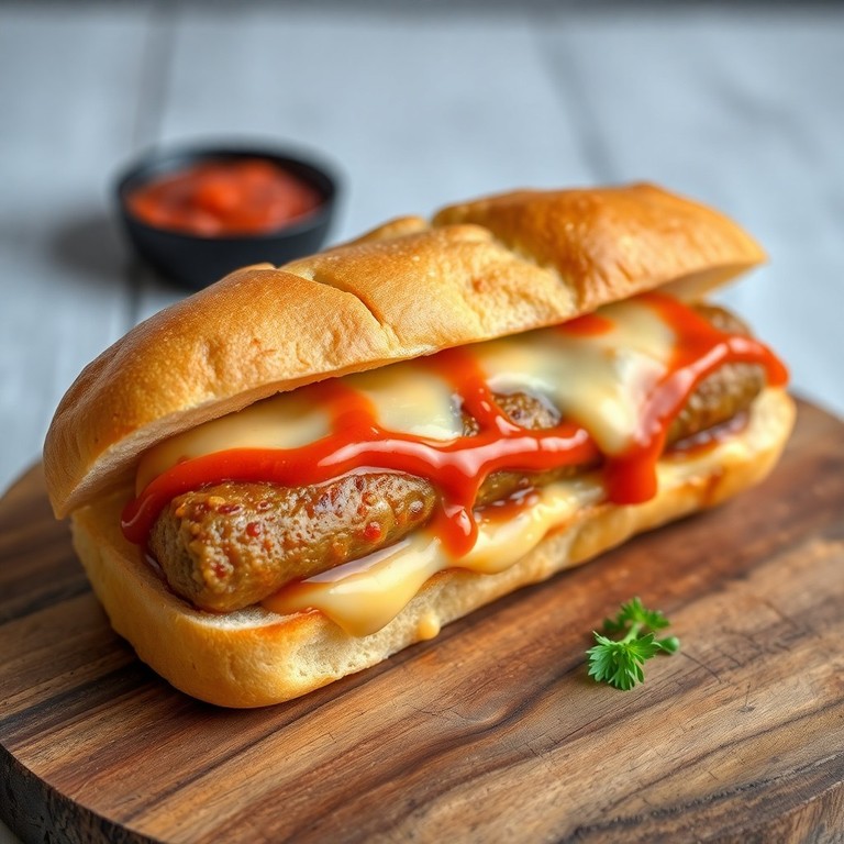 Sandwich Gourmand aux Fricadelles et Sauce Samouraï