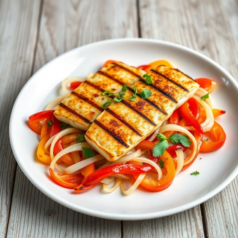 Gegrilde Pangasius met Venkel en Paprika Medley