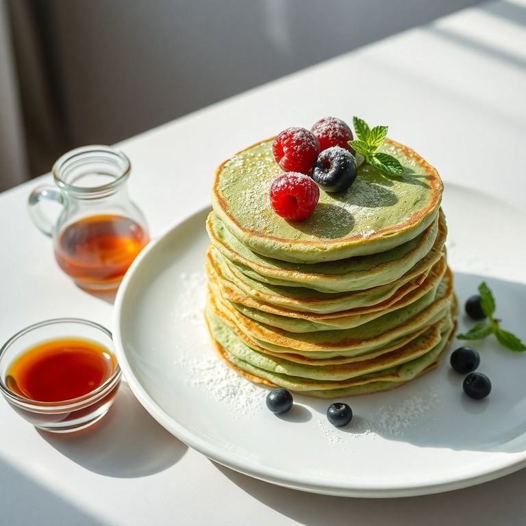 Crêpes Japonaises Soufflées au Thé Vert Matcha