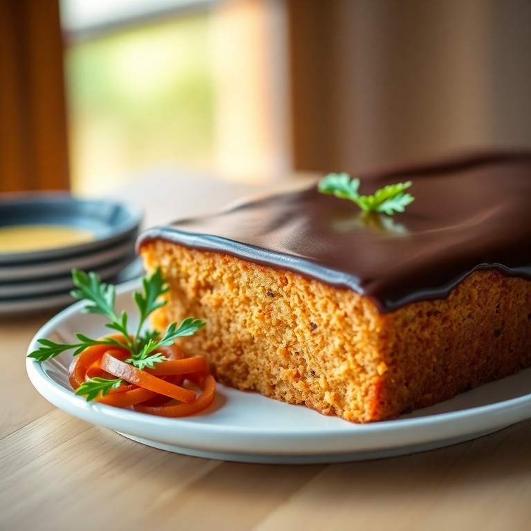 Bolo de Cenoura Clássico com Cobertura de Chocolate
