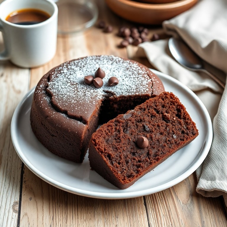 Bizcocho de chocolate rápido en freidora de aire