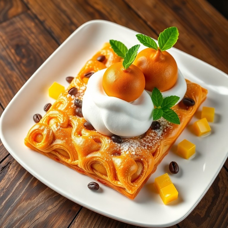 Postre de Mosaico Viking con Masa Pesada y Técnica de Laminado