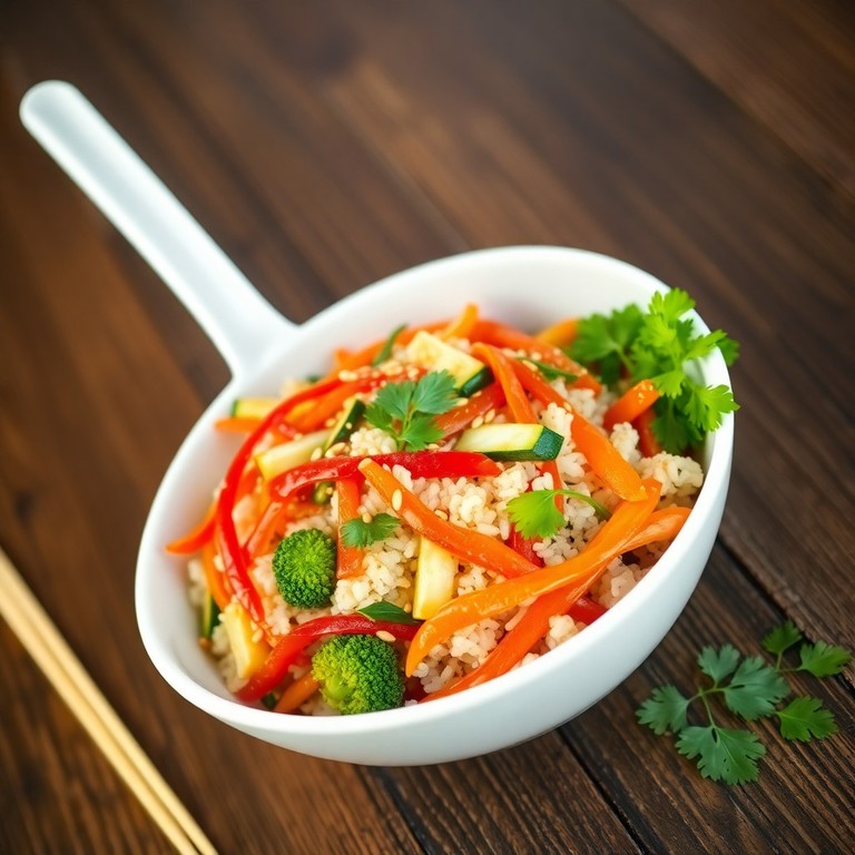 Asiatische Gemüse-Reispfanne