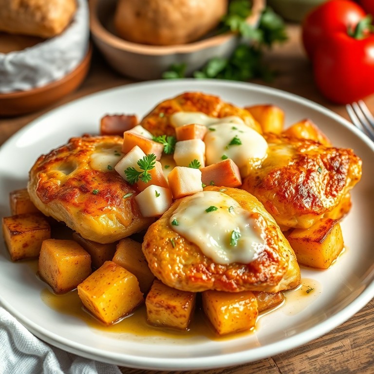 Frango Assado com Batatas ao Estilo Caseiro