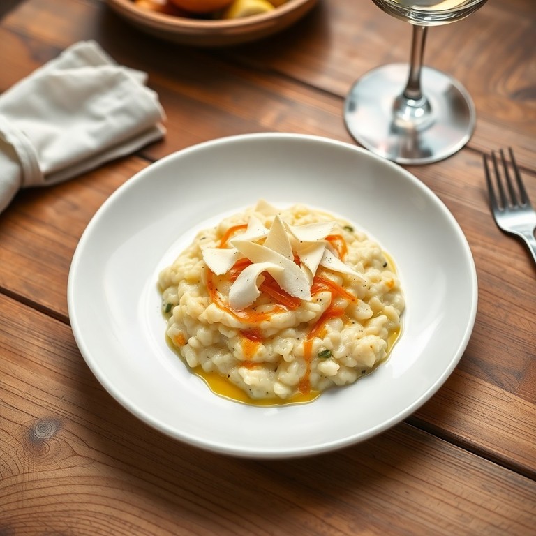 Risotto al Tartufo Bianco e Porri Caramellati