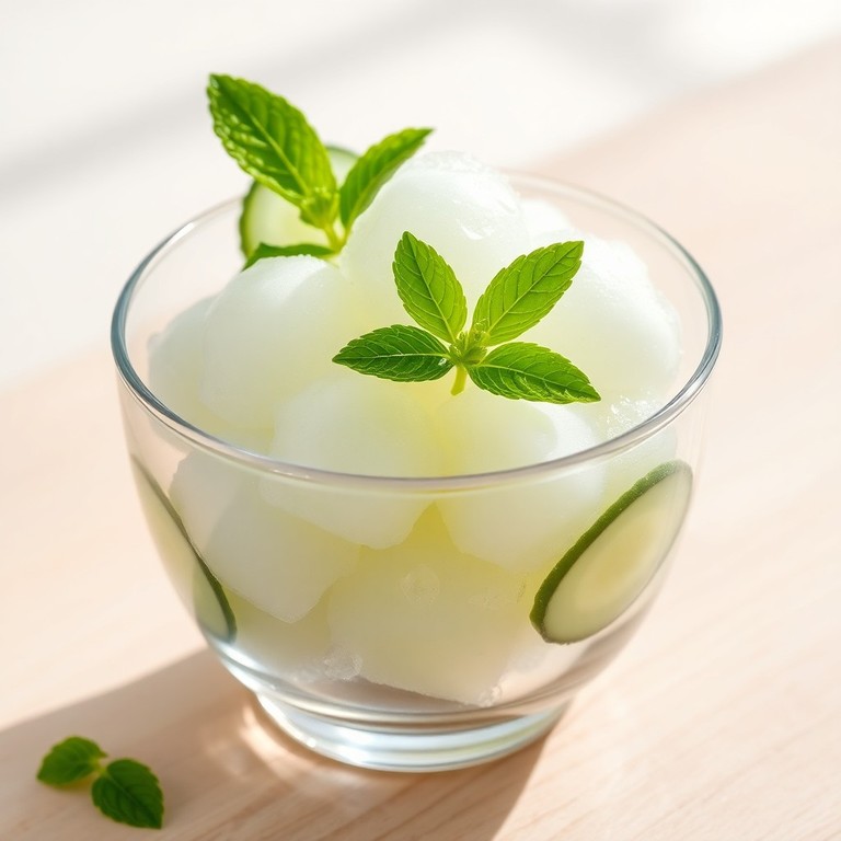 Helado de Pepino y Menta Refrescante