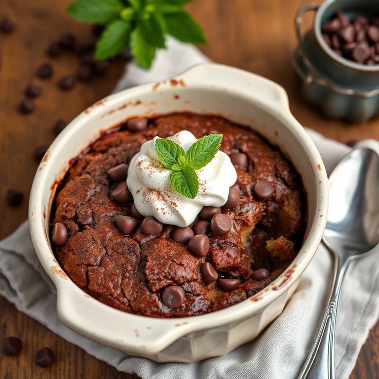Chocolate Cream Bread Pudding - Mr. Cook