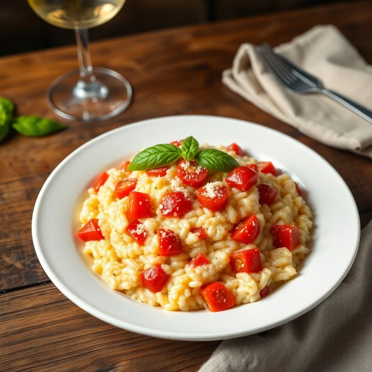 Tomato Basil Risotto - Mr. Cook
