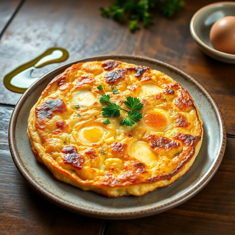 Tortilla de Arroz y Huevo al Estilo Español