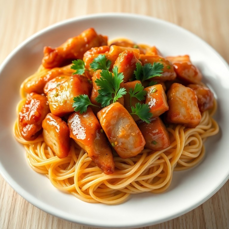 Sauté de Frango ao Estilo Asiático com Macarrão