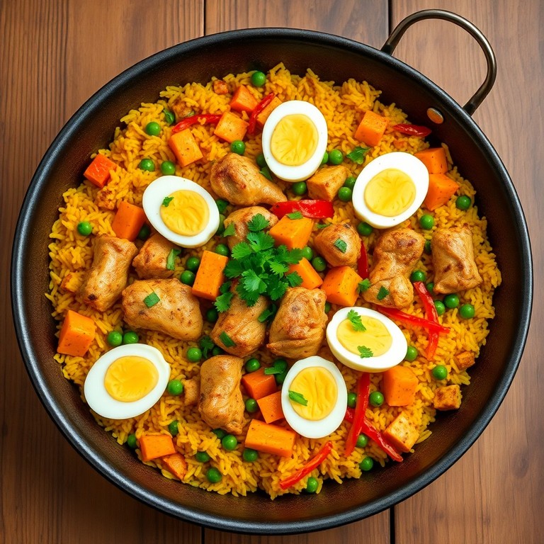 Paella de Pollo y Verduras