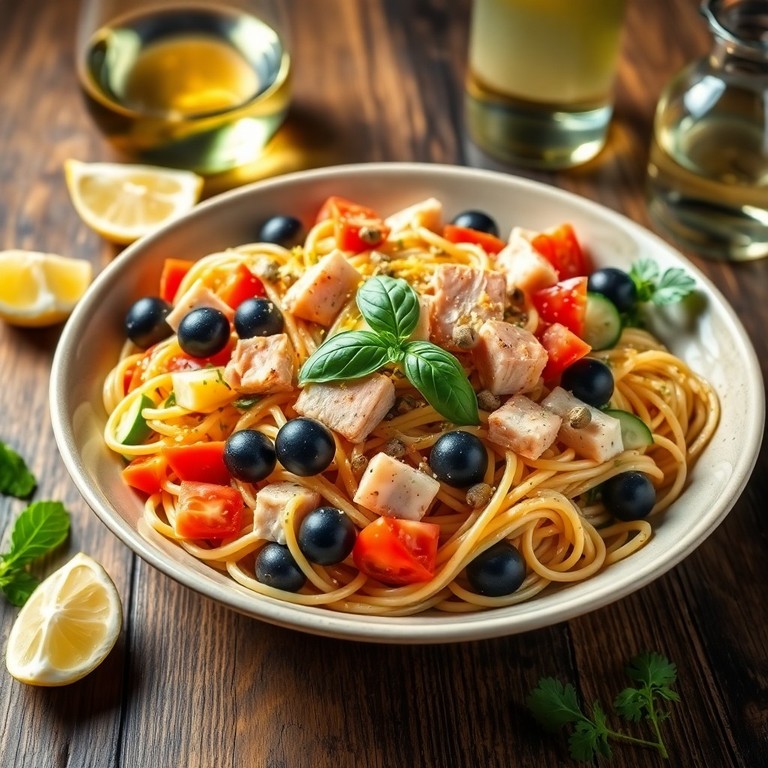 Mediterraner Thunfisch-Nudelsalat