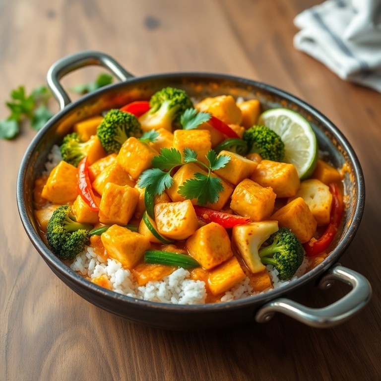 Kokos-Curry-Reispfanne mit Tofu und Gemüse - Mr. Cook