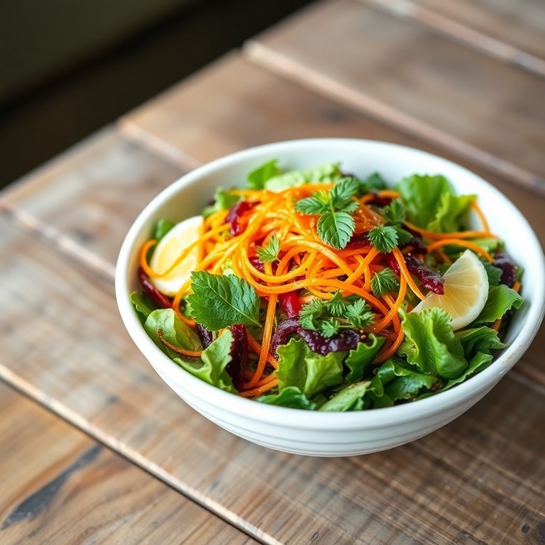 Salada Refrescante de Hortelã e Agrião