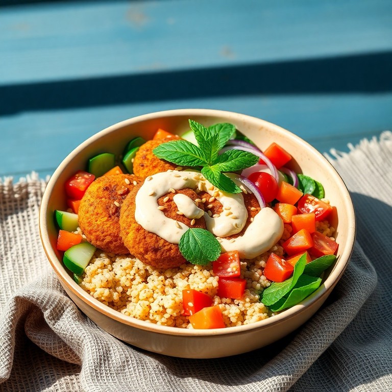 Bowl de Falafel et Tahini aux Épices du Moyen-Orient