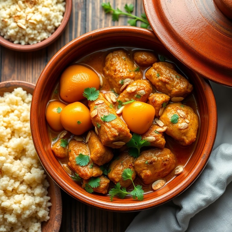 Tajine de Poulet aux Abricots et Épices