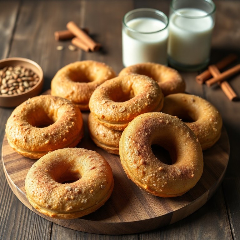 High-Protein Oat Flax Donuts