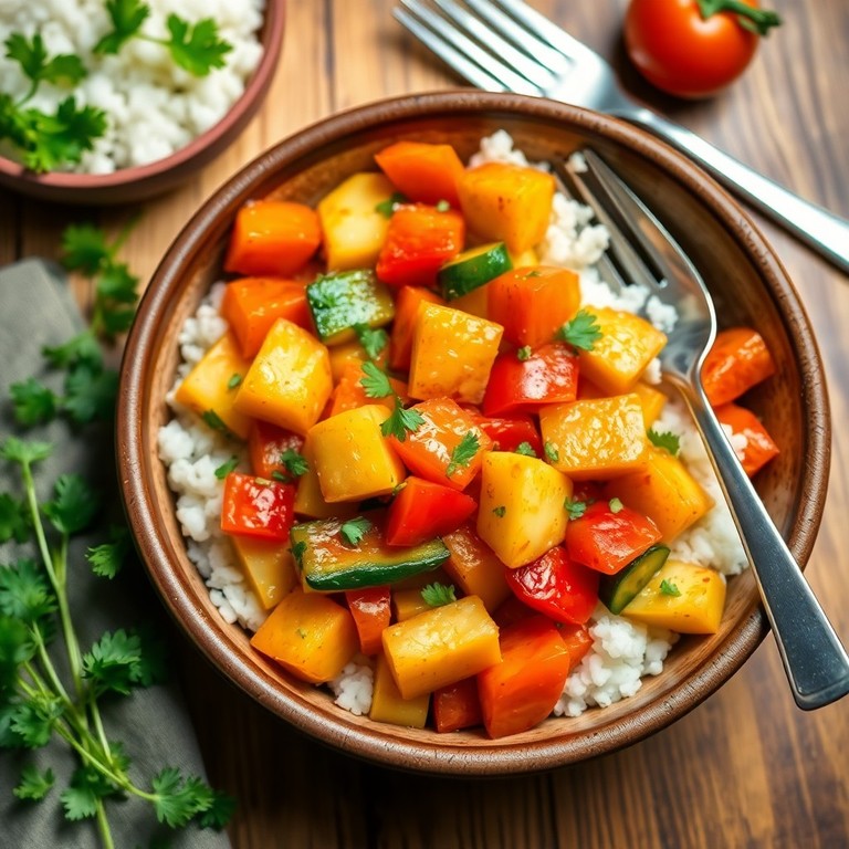 Sauté de Legumes com Batata e Alho
