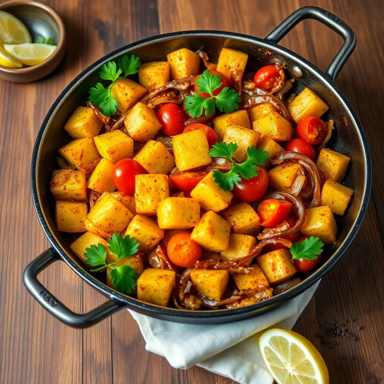 Spiced Onion and Potato Hash - Mr. Cook