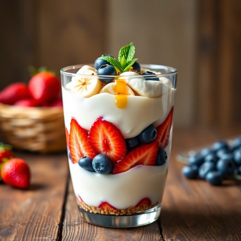 Parfait Energético de Yogur y Frutas