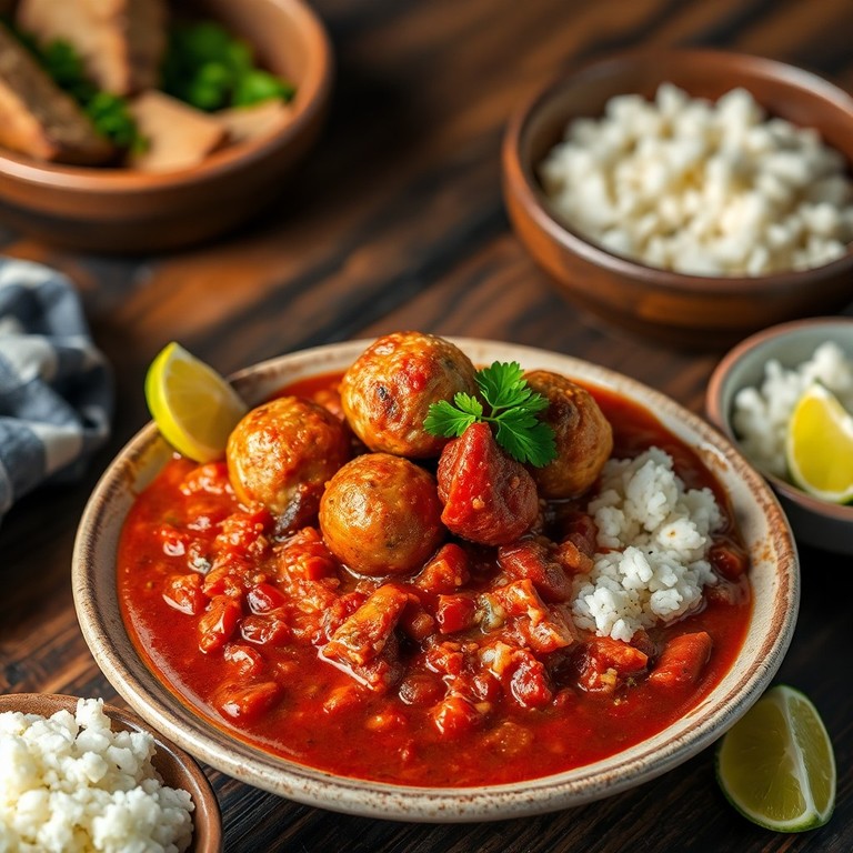 Chili Con Carne com Bolinhos de Carne Moída