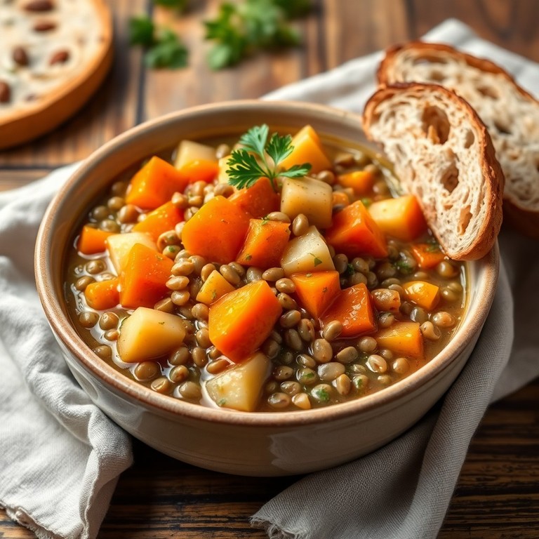 Ragoût de Lentilles et Légumes Racines